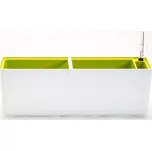 Plastia Samozavlažovací truhlík Berberis 60 cm bílá/zelená