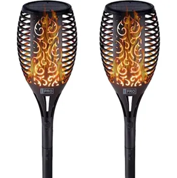 Venkovní osvětlení Bezdoteku LEDSolar 96 solární venkovní hořící louč pochodeň 2 ks, 96 LED, bezdrátové, iPRO, 1W, teplá barva