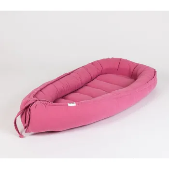 Hnízdečko pro miminko Tulimese Hnízdečko mušelínové malinové VARIANTY PROVEDENÍ HNÍZDEČKA: HNÍZDEČKO SAMOSTATNÉ