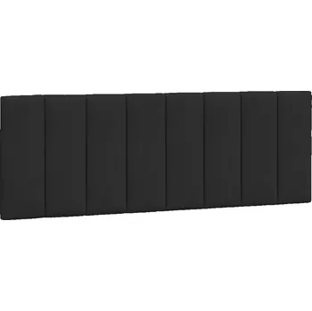 Polštář Polštář na čelo Hanko, samet černý, 140 x 3 x 45 cm