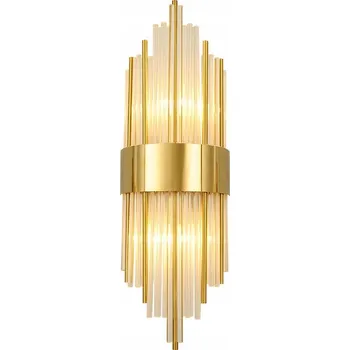 Nástěnné svítidlo Otto - křišťálové nástěnné svítidlo zlaté 45 cm