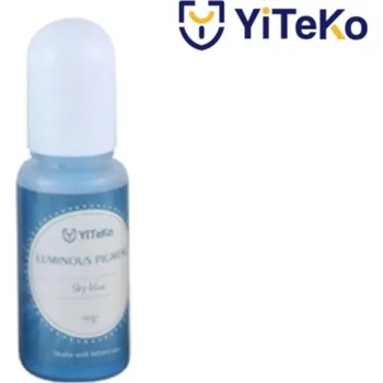 Svítící pigment do pryskyřice YiTeKo Sky Blue 11 10ml