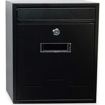 Poštovní schránka Poštovní schránka RADIM malá černá struktura 260x310x90mm CH "X"