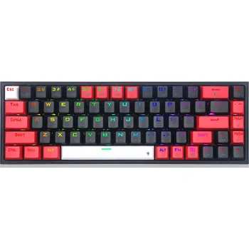 Klávesnice Mechanická klávesnice Redragon K631 Pro Castor Red Switch Černo-Červená