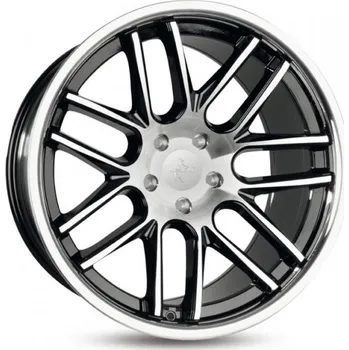 Alu kolo KESKIN Alu Kola Keskin Kt14 8.5X20 5X112 ET30 Black Front Polish Steel Lip 66.6