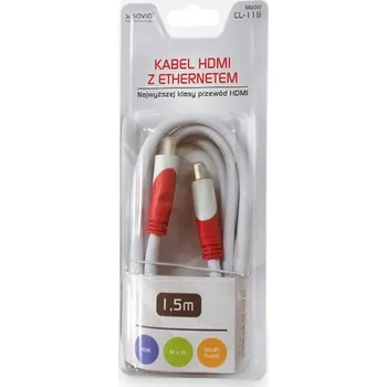 Video kabel HDMI kabel 1.4 Elmak Savio CL-119, 1,5 m, bílý