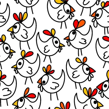 Úplet, Bílé slepičky (E) (Top kvalitní úplet Bella digitisk)