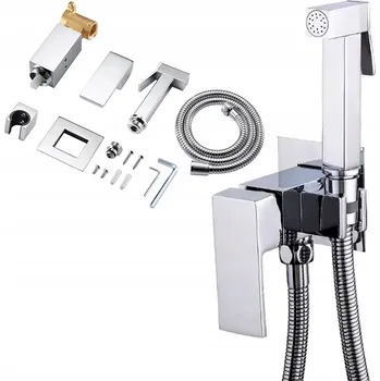 Bidetová baterie Maibang SILVER CUBIC stříbrná