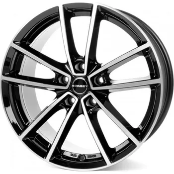 Alu kolo BORBET Alu kola BORBET W 7x17 5x114.3 ET45 Black Polished Glossy 72.5