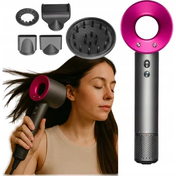 Fén Fén na vlasy H300 1600 W s ionizací a 5 nástavci, fialový