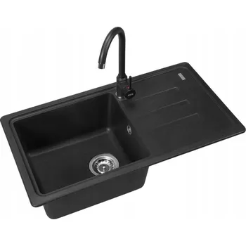 Granitový dřez Jednokomorový granitový dřez Franke černý