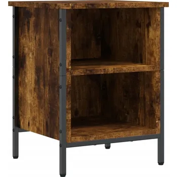 Botník Botník s sedátkem, kouřový dub, 38 x 35 x 50 cm