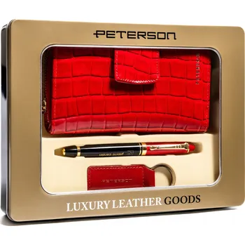 Peterson peněženka eko kůže červená - dámská