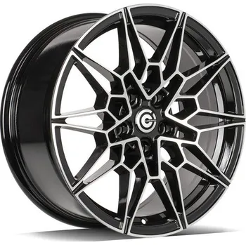 Alu kolo Carbonado Alu Kola Carbonado SOLID 8x18 5x120 ET30 Black Front Polished 72.6