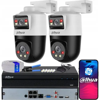 IP kamera Sada pro Monitorování 2 Kamery DAHUA 2Mpx SDT2A200-2F-NB-A-PV AI Dual Light