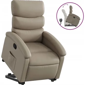 Křeslo Rozkládací křeslo s funkcí zvedání, cappuccino, 70 x 92 x 99,5 cm