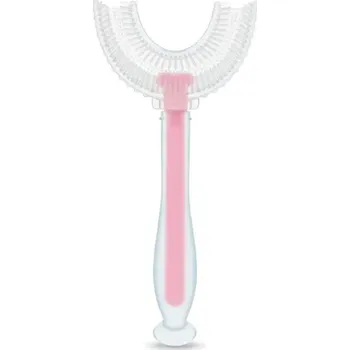 Zubní kartáček BocioLand 2322 SILIKONOVÝ ZUBNÍ KARTÁČEK "U" RŮŽOVÝ BL232