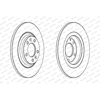 Brzdový kotouč Brzdový kotouč FERODO DDF1275C