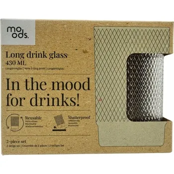Sklenice SADA SKLENIC Moods 430 ml, 2 kusy