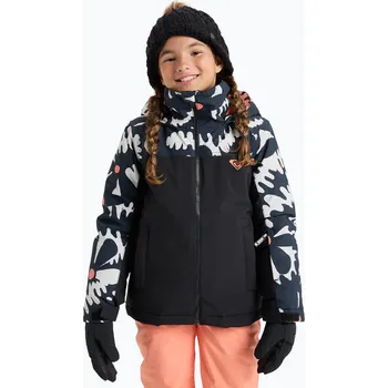 Dětská bunda na snowboard ROXY Galaxy true black/big flower