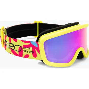 Dětské lyžařské brýle Giro Chico 2.0 Jr Yellow flowers/amber pink