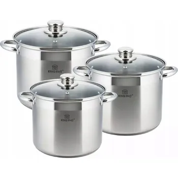 Hrnec Sada hrnců Kinghoff nerezová ocel 6 ks.