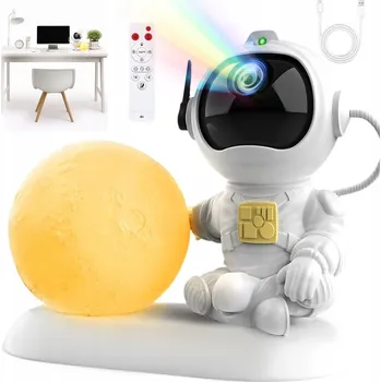 Noční světlo PROJEKTOR NOČNÍ OBLOHY PROJEKTOR ASTRONAUT NOČNÍ LAMPA PRO DĚTI PILOT