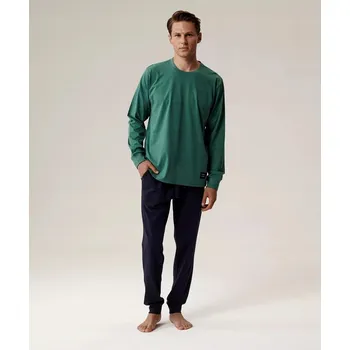 Pánské pyžamo Pánské pyžamo teplákové ATLANTIC 100% BAVLNA Set - 3XL