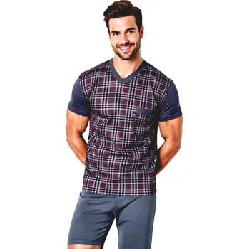 Pánské pyžamo Pánské Pyžamo Krátké FOLTÝN PK 526 Velikost: 4XL