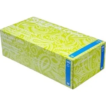 Vyšetřovací rukavice Vyšetřovací rukavice Style latex, nepudrované, Cedro (limetkové), vel. L, 100 ks