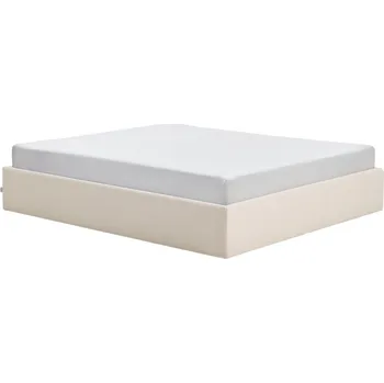 Ložnice Kave Home Béžová dvoulůžková postel Nelzi 180 x 200 cm s úložným prostorem