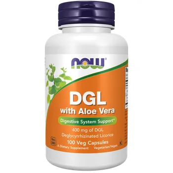Doplněk stravy NOW Foods DGL s Aloe Vera 100 kapslí