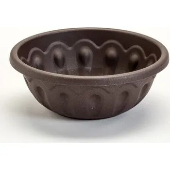 Květináč Plastia Žardina Lea ø 26 čokoláda