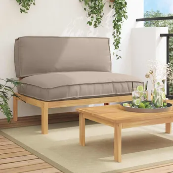 Zahradní sestava vidaXL Set pohovek Taupe 120 x 80 x 69 cm Masivní akátové dřevo