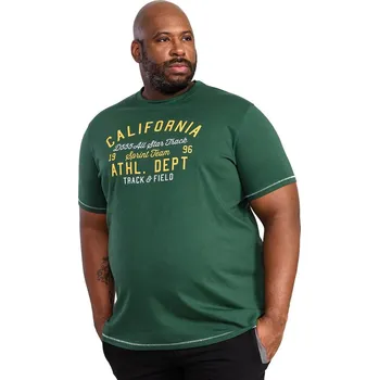 Pánské velké tričko Duke D555 Parnwell zelená (6XL)