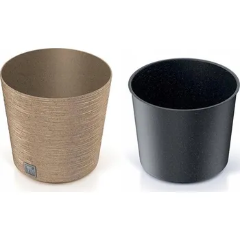 Béžový plast Květináč Prosperplast 25 cm x 25 x 25 cm