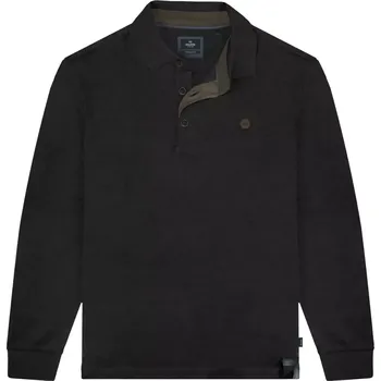 Pánské tričko Velké pánské polokošile s dlouhým rukávem Double Urban Outfitters PS-3060 černá (6XL)