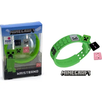 Náramek PIXIE CREW & MINECRAFT náramek zelený 4 multipixely