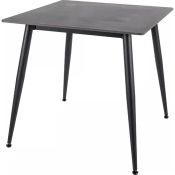 Jídelní stůl Jídelní stůl Rion 80 cm keramika černý mramor/černý