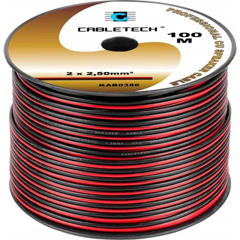 elektrický kabel Reproduktorový kabel Cabletech KAB0386 2 x 2,5 mm² 100 m