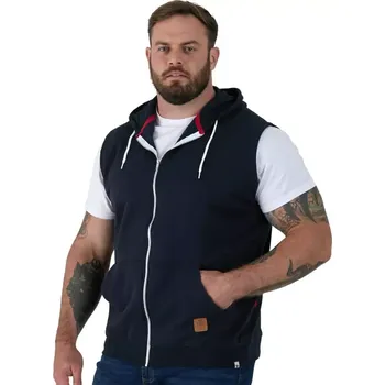 Pánská mikina Pánská velká mikina bez rukávů Duke D555 Blake tmavě modrá (5XL)
