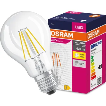 Žárovka Osram LED žárovka Value 4W (ekvivalent 40W) E27 2700K 470lm