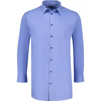 Pánská košile Pánská velká hladká košile s dlouhým rukávem Adamo John 179400-335 modrá (6XL)
