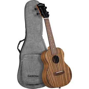 Ukulele Cascha Concert Ukulele Zebra Wood Natural Koncertní ukulele (Jako nové)