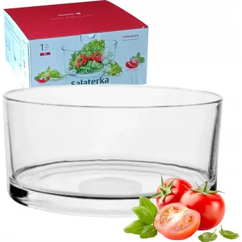 Edwanex Basic 08-065/24 skleněná Salátová Mísa 24 cm průhledná