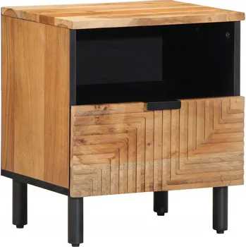 Noční stolek Elegantní noční stolek z akátového dřeva, 40 x 33 x 46 cm