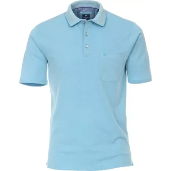 Pánské tričko Pánská velká hladká modrá polokošile Redmond 912-15 (3XL)