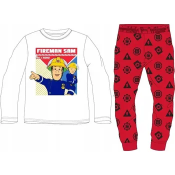 Pyžamo Požárník Sam dětské s dlouhým rukávem, velikost 122