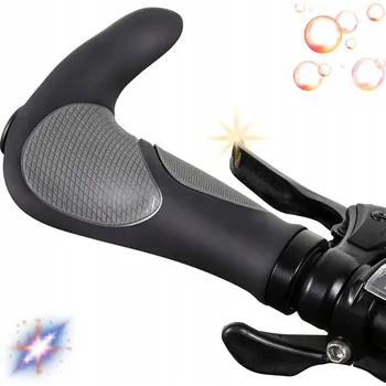 grip GRIPY NA KOLO S ROHY, CYKLISTICKÉ GRIPY, MADLA NA ŘIDÍTKA S ROHY ŠEDÉ