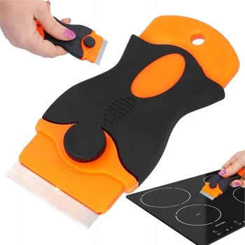 Kuchyňská škrabka UNIVERZÁLNÍ ŠKRABKA NA INDUKČNÍ, KERAMICKOU DESKU + SADA 6X ČEPELÍ